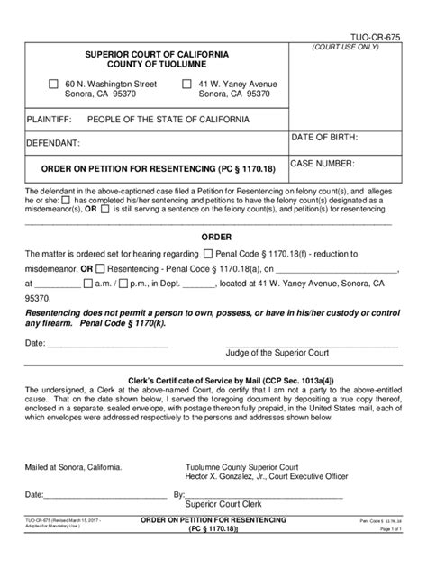 California Supreme Court Reinstates Petition for Resentencing .